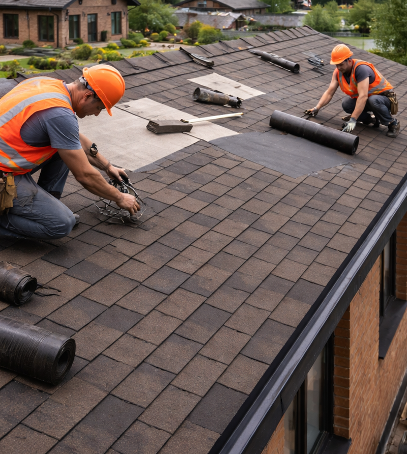 Монтаж и ремонт мягкой кровли для частных домов и коммерческих объектов.